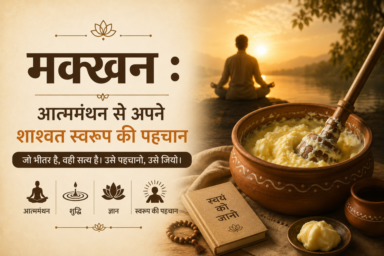 मक्खन : आत्ममंथन से अपने शाश्वत स्वरूप की पहचान