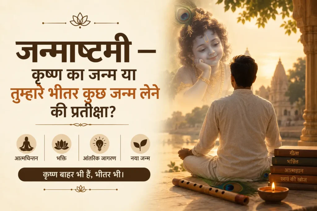 जन्माष्टमी — कृष्ण का जन्म या तुम्हारे भीतर कुछ जन्म लेने की प्रतीक्षा?